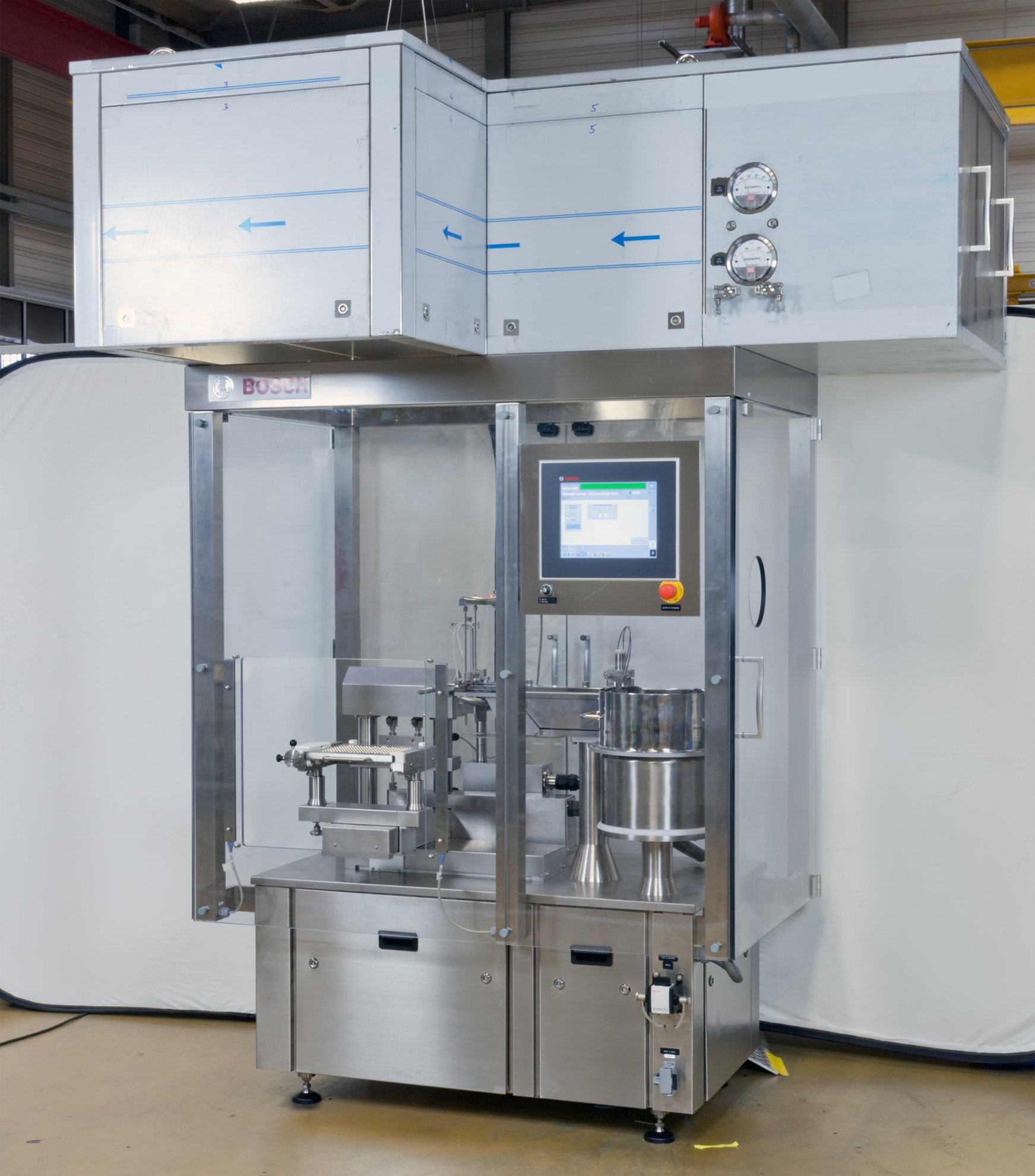 Vorher: Maschine ohne Retusche
